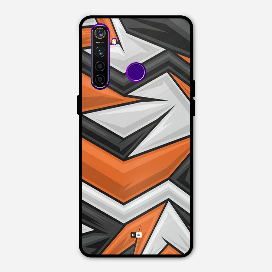 Abstract Comic Metal Back Case for Realme 5 Pro