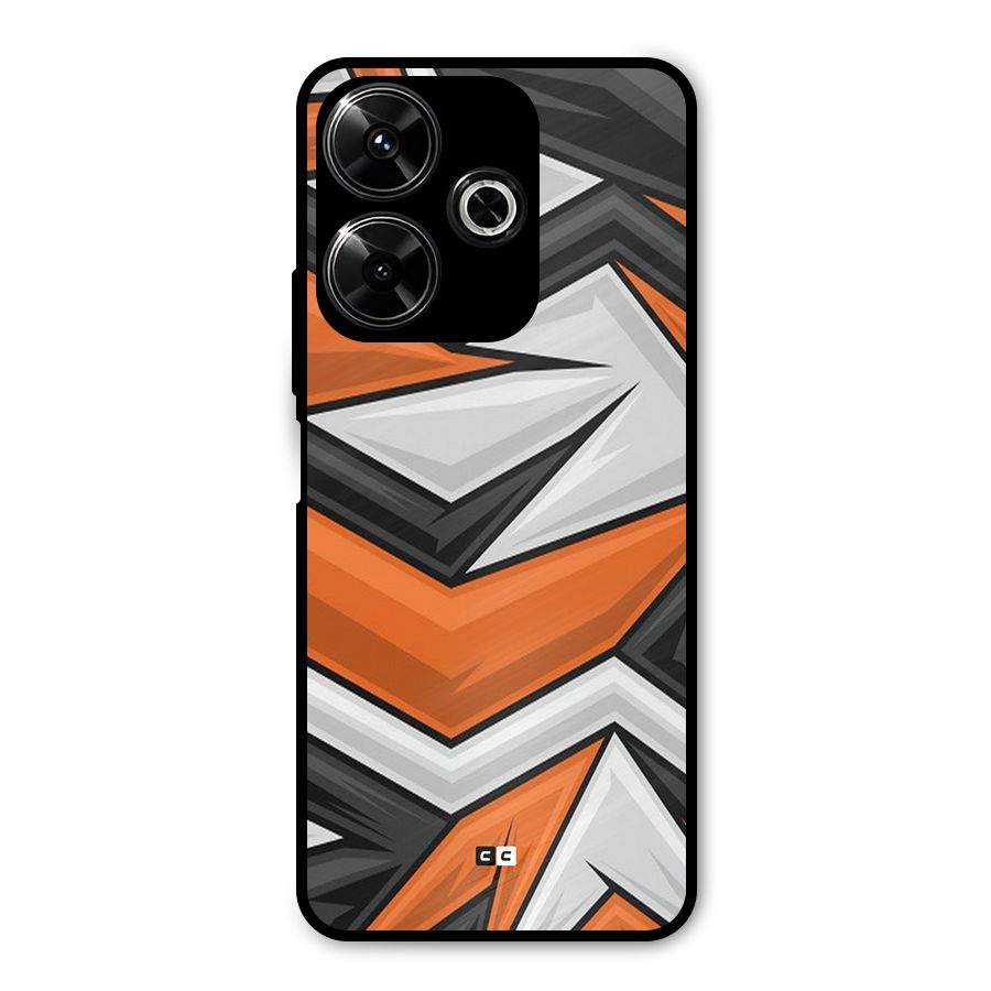 Abstract Comic Metal Back Case for Redmi 13 5G