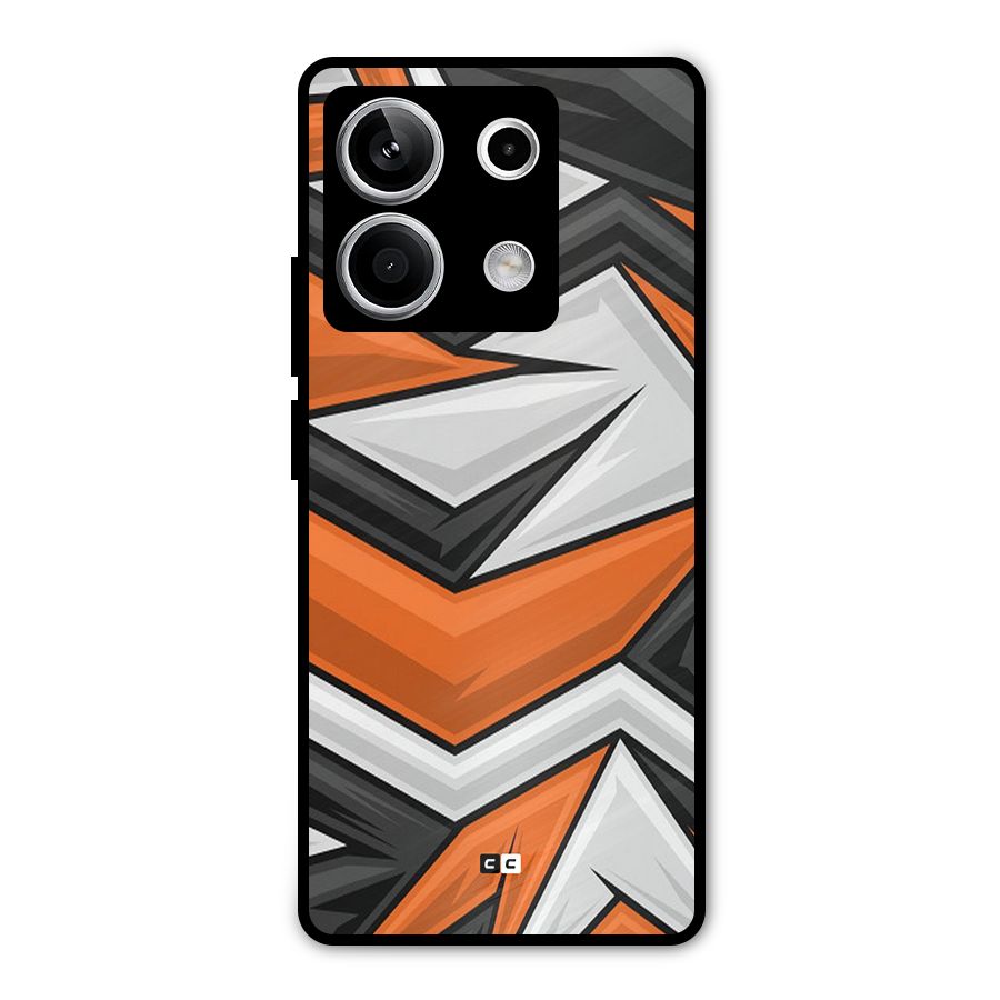 Abstract Comic Metal Back Case for Redmi Note 13 5G