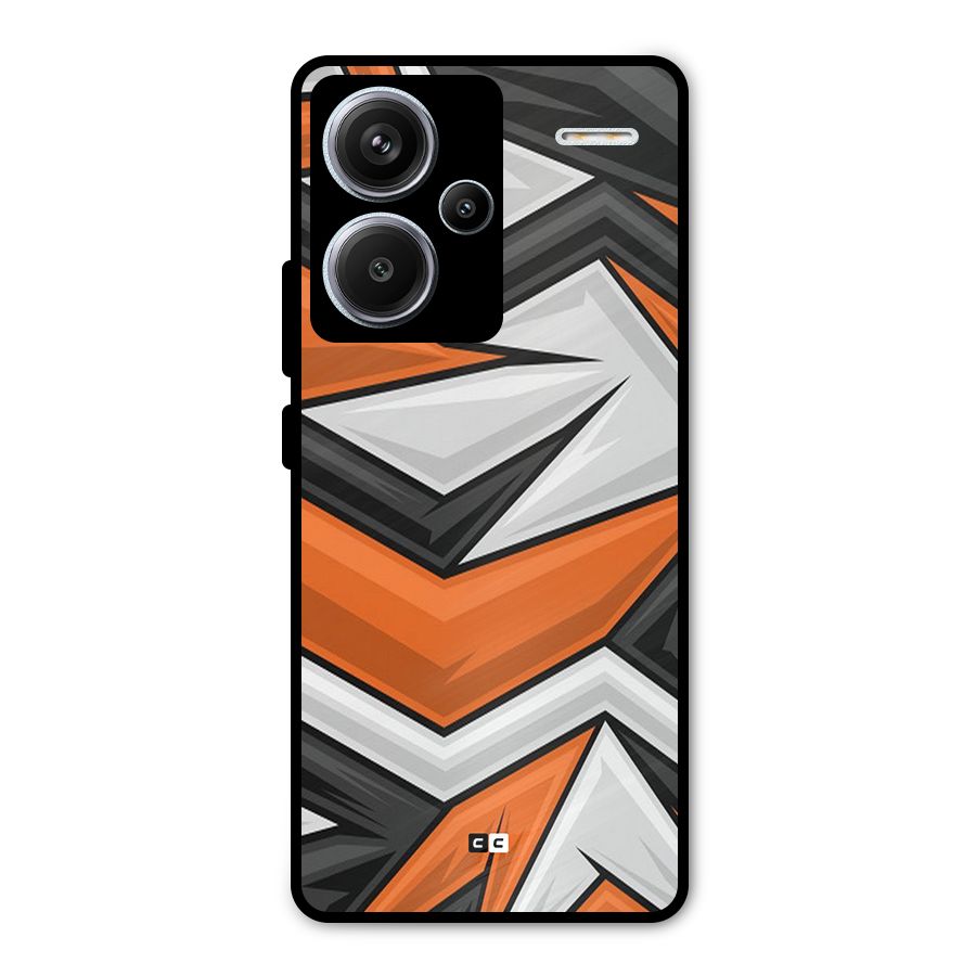 Abstract Comic Metal Back Case for Redmi Note 13 Pro Plus