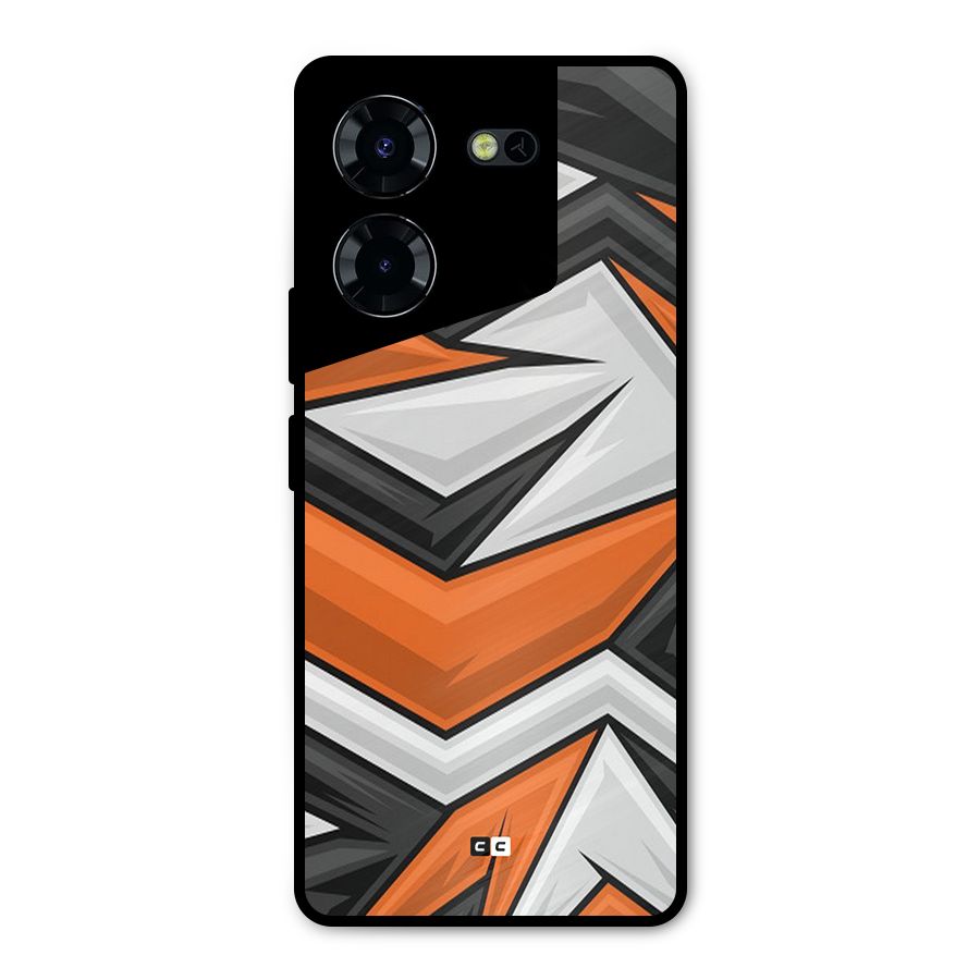 Abstract Comic Metal Back Case for Tecno Pova 5 Pro 5G
