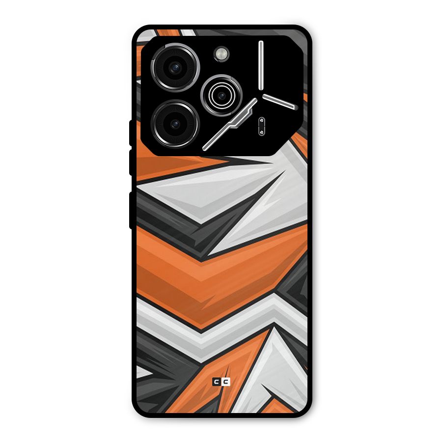 Abstract Comic Metal Back Case for Tecno Pova 6 Pro