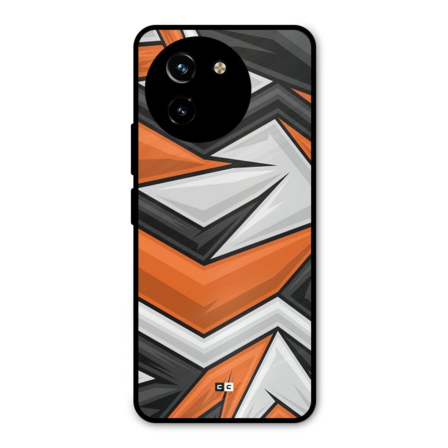 Abstract Comic Metal Back Case for Vivo Y200i