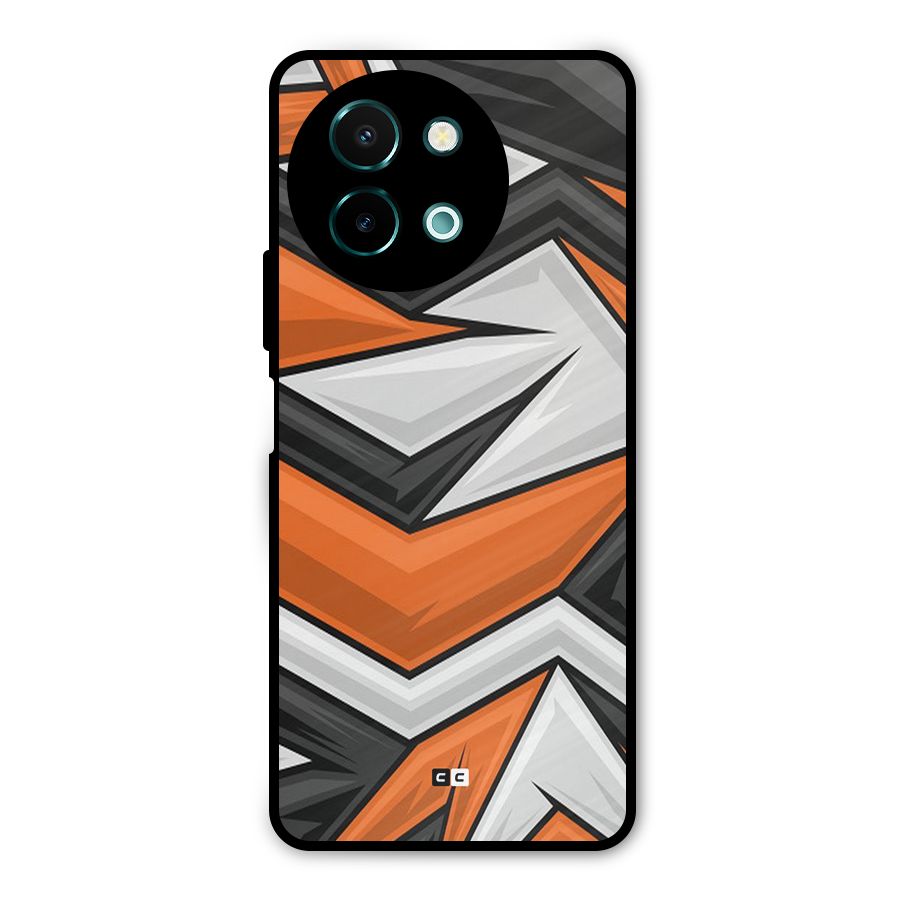 Abstract Comic Metal Back Case for Vivo Y58