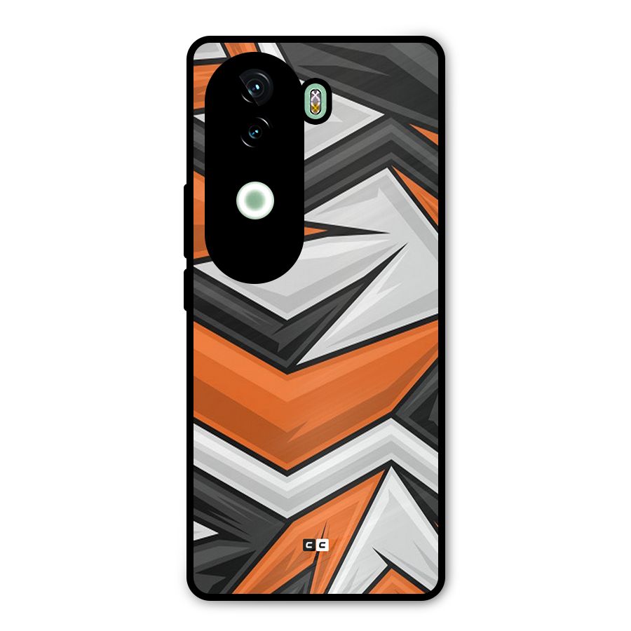 Abstract Comic Metal Back Case for iQOO Z9s