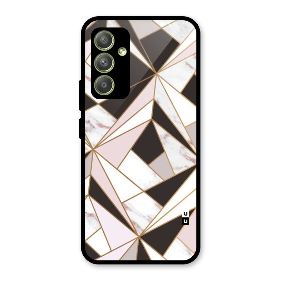 Abstract Corners Glass Back Case for Galaxy A54