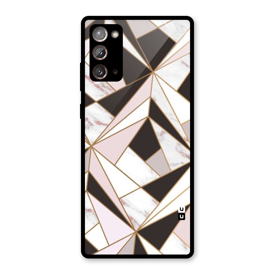 Abstract Corners Glass Back Case for Galaxy Note 20