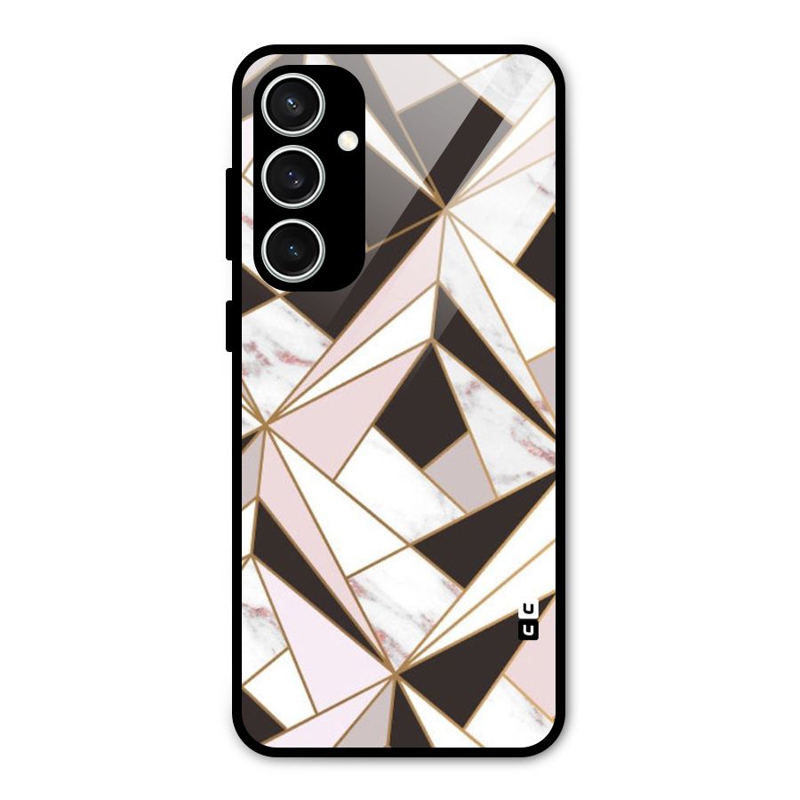 Abstract Corners Glass Back Case for Galaxy S23 FE