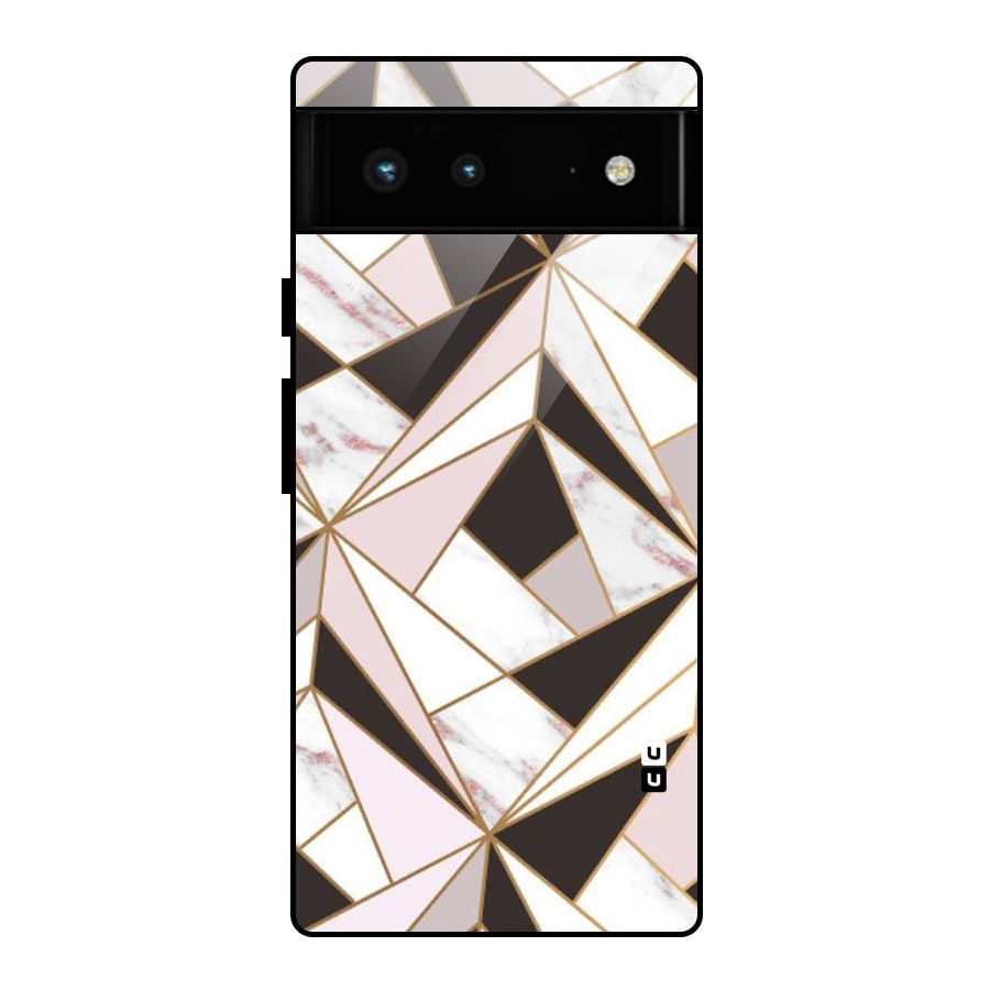 Abstract Corners Glass Back Case for Google Pixel 6