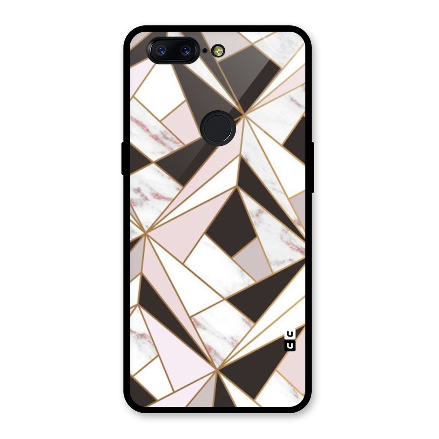 Abstract Corners Glass Back Case for OnePlus 5T