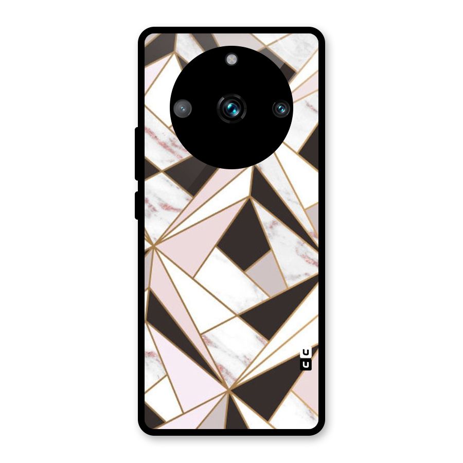 Abstract Corners Glass Back Case for Realme 11 Pro