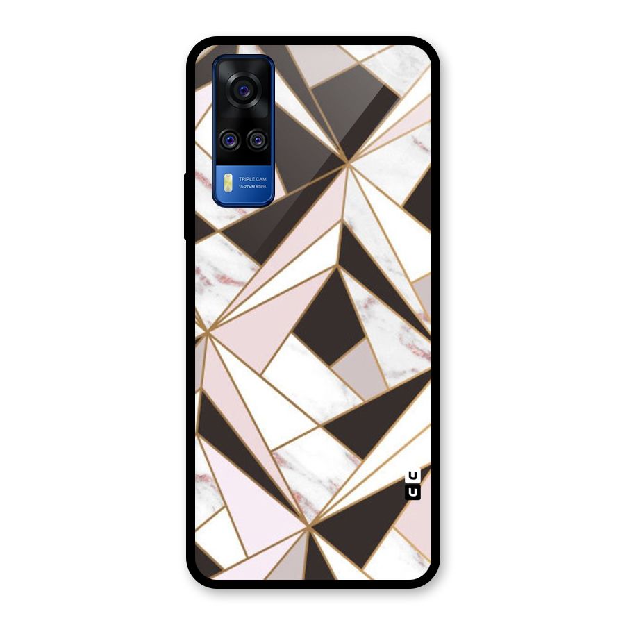 Abstract Corners Glass Back Case for Vivo Y31