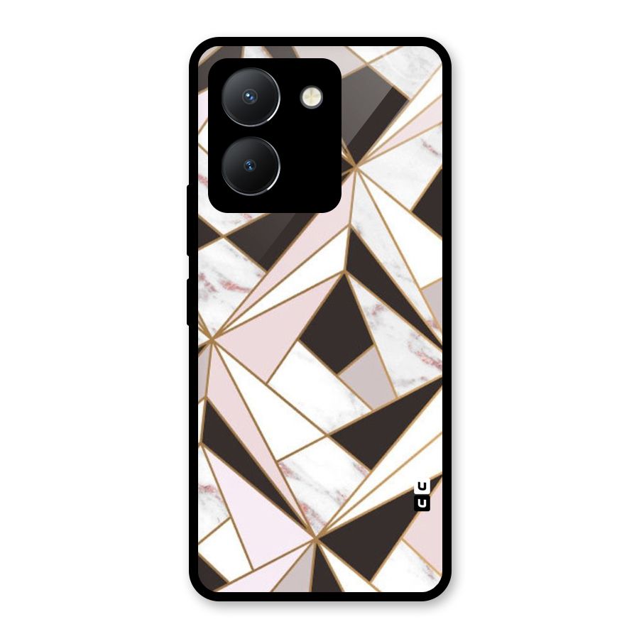 Abstract Corners Glass Back Case for Vivo Y36