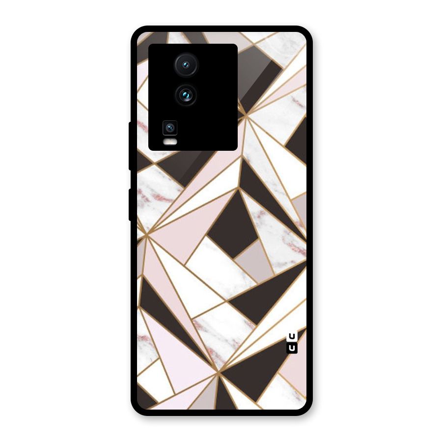 Abstract Corners Glass Back Case for Vivo iQOO Neo 7 Pro