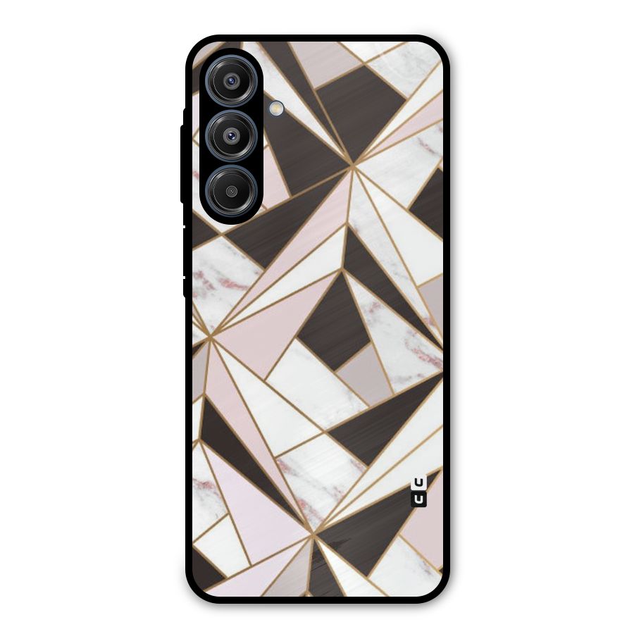 Abstract Corners Metal Back Case for Galaxy A16 5G