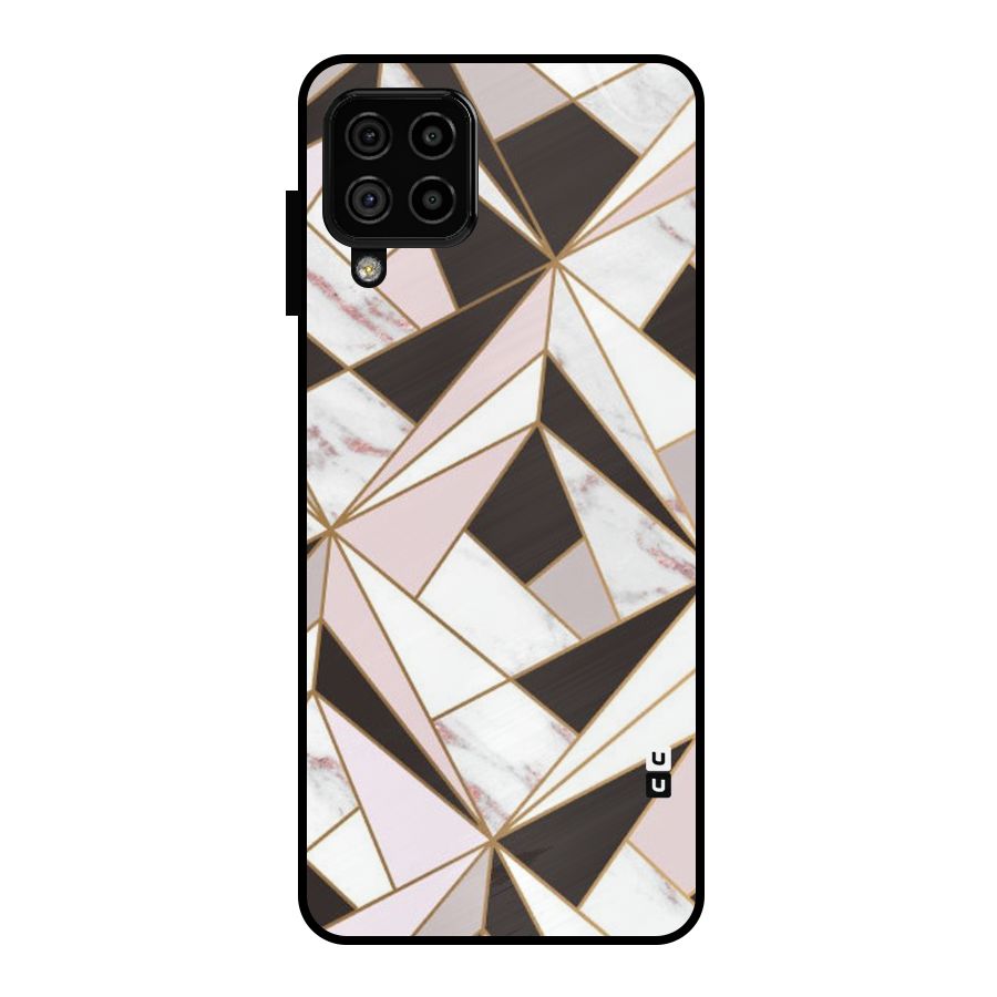 Abstract Corners Metal Back Case for Galaxy A22 4G