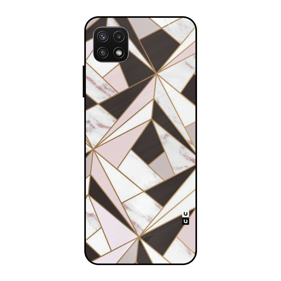 Abstract Corners Metal Back Case for Galaxy A22 5G