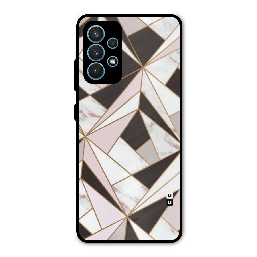 Abstract Corners Metal Back Case for Galaxy A32