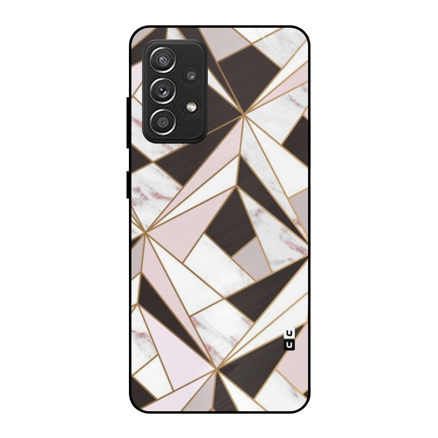 Abstract Corners Metal Back Case for Galaxy A52s 5G