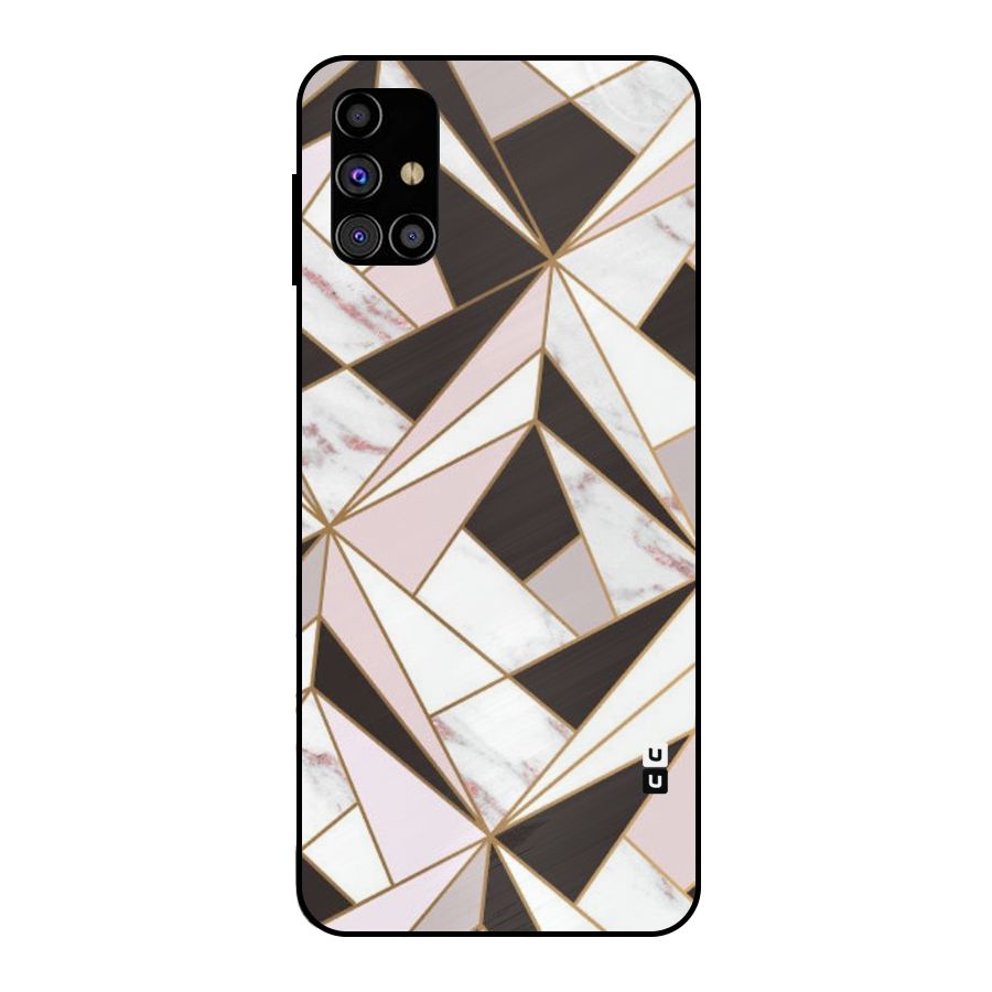 Abstract Corners Metal Back Case for Galaxy M31s
