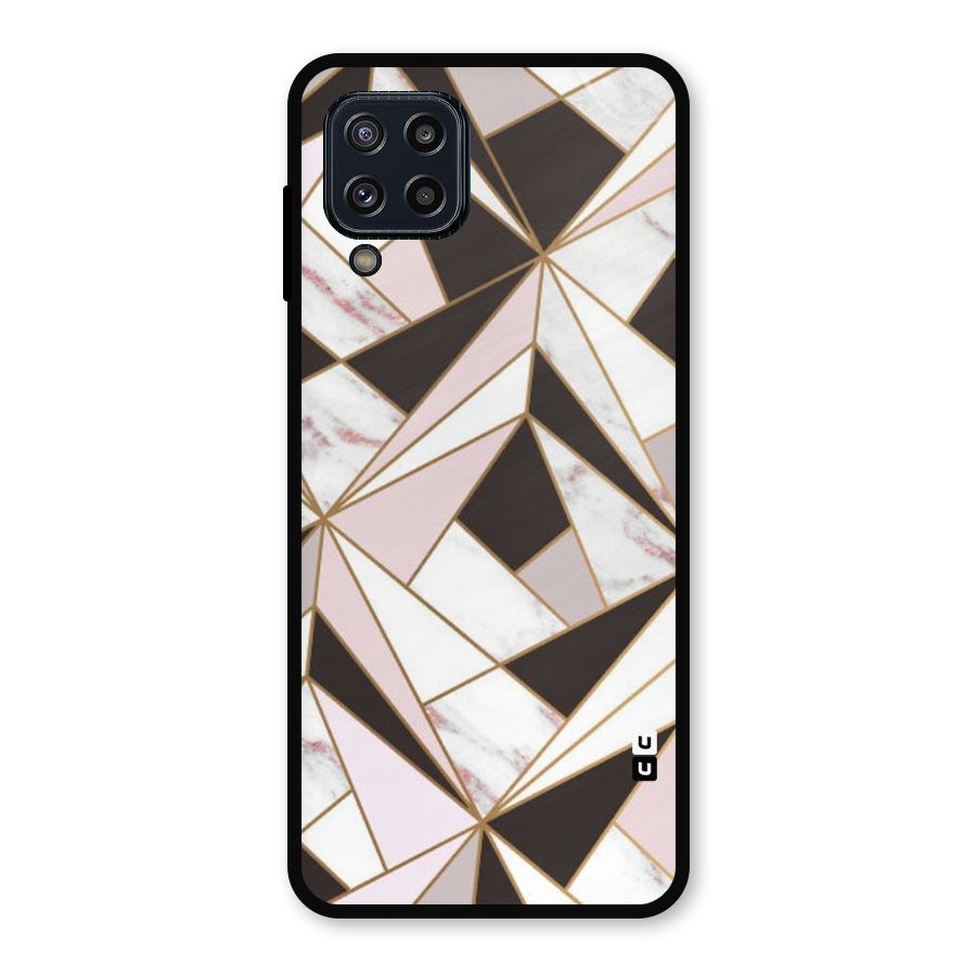 Abstract Corners Metal Back Case for Galaxy M32