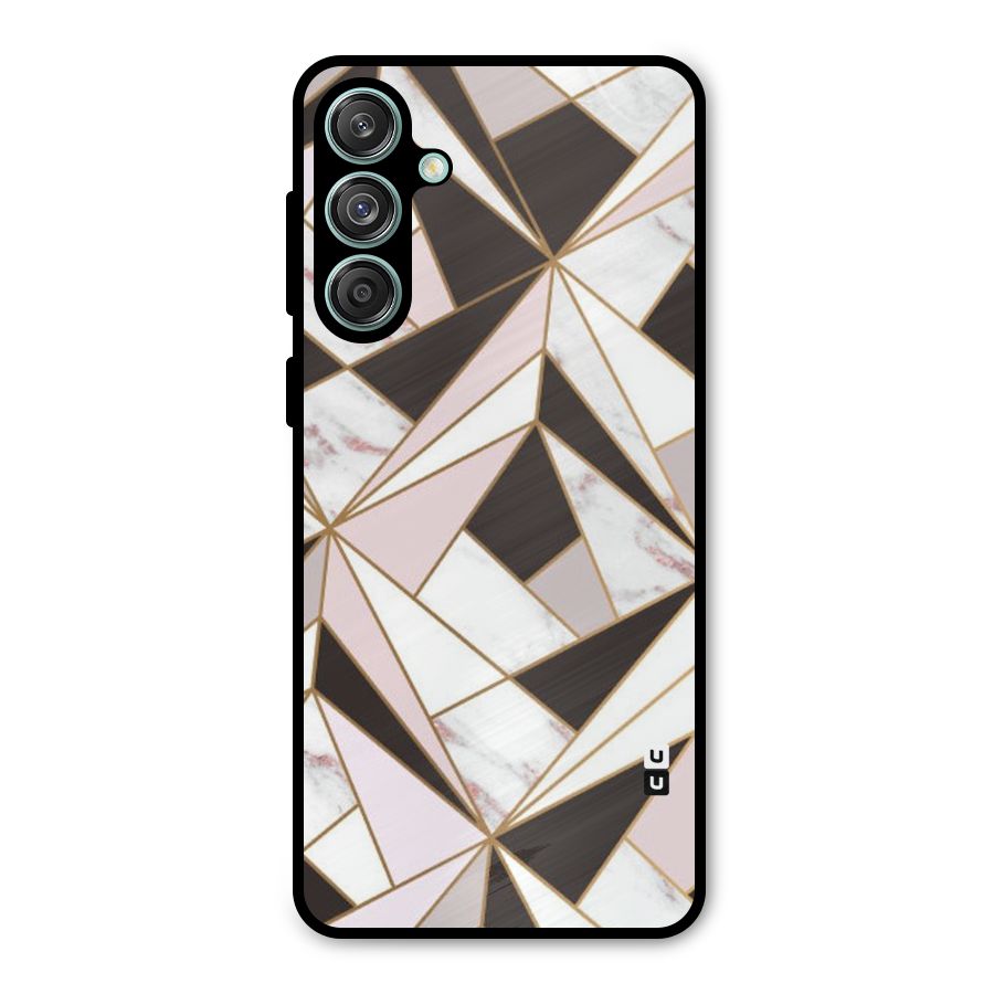 Abstract Corners Metal Back Case for Galaxy M55 5G