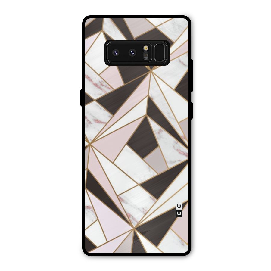 Abstract Corners Metal Back Case for Galaxy Note 8