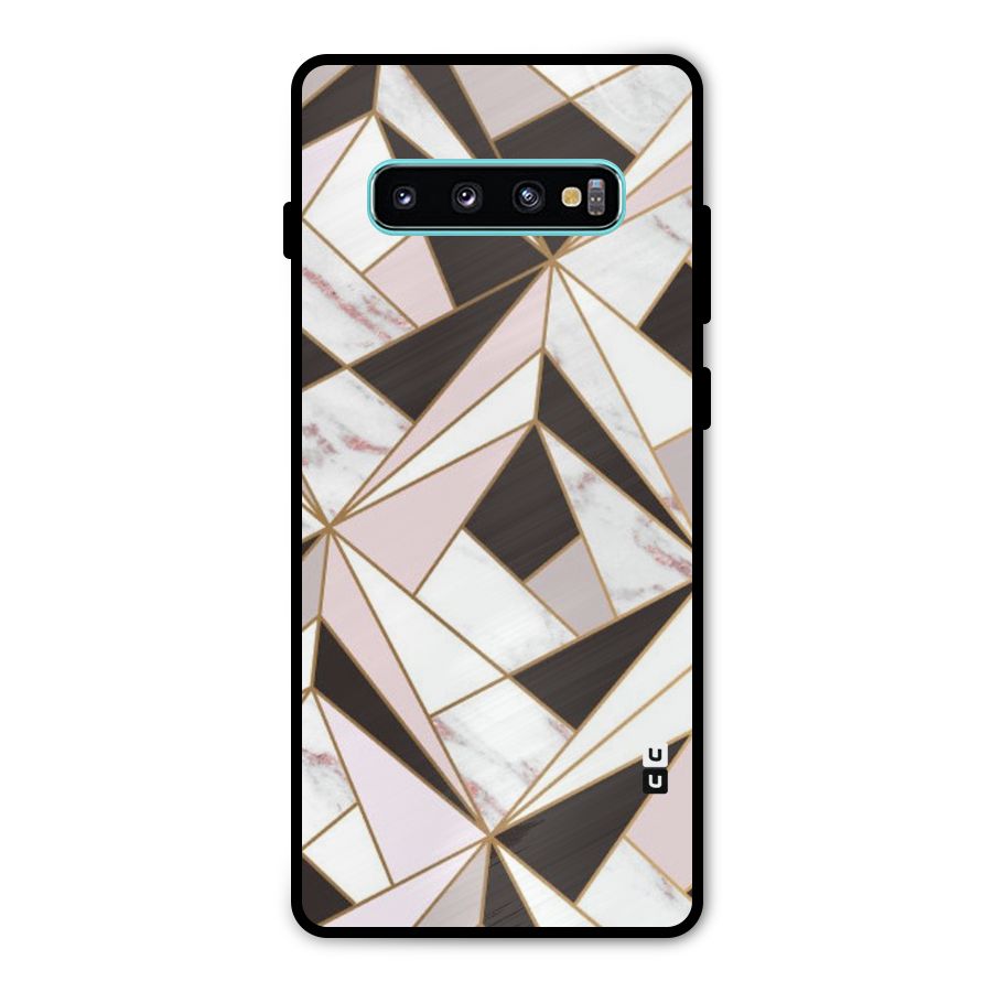 Abstract Corners Metal Back Case for Galaxy S10 Plus
