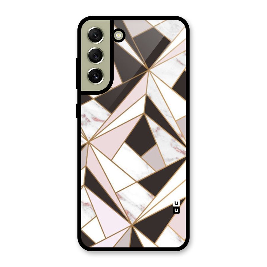 Abstract Corners Metal Back Case for Galaxy S21 FE 5G (2023)