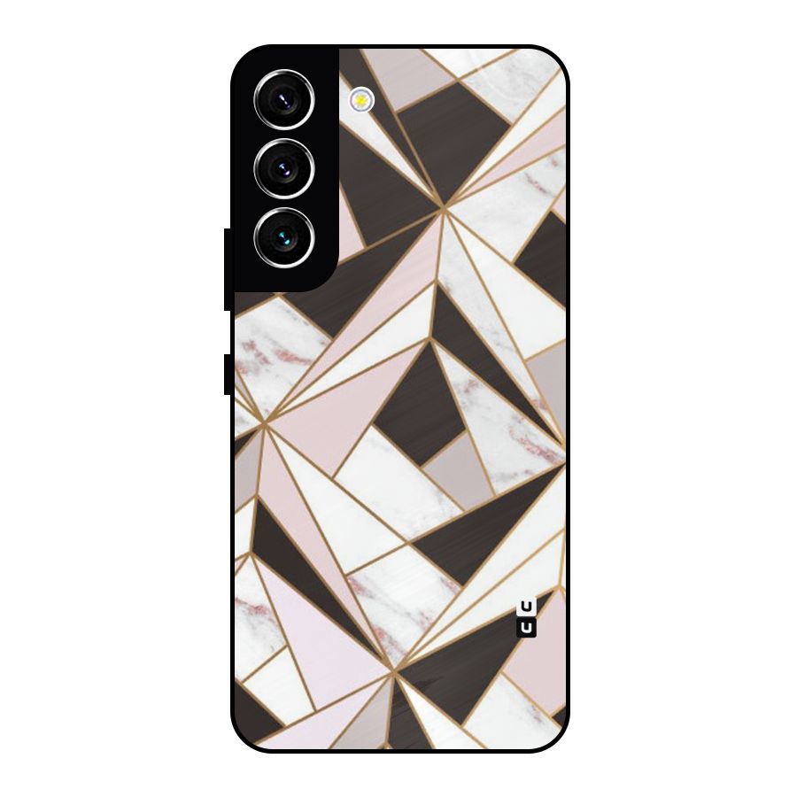 Abstract Corners Metal Back Case for Galaxy S22 5G