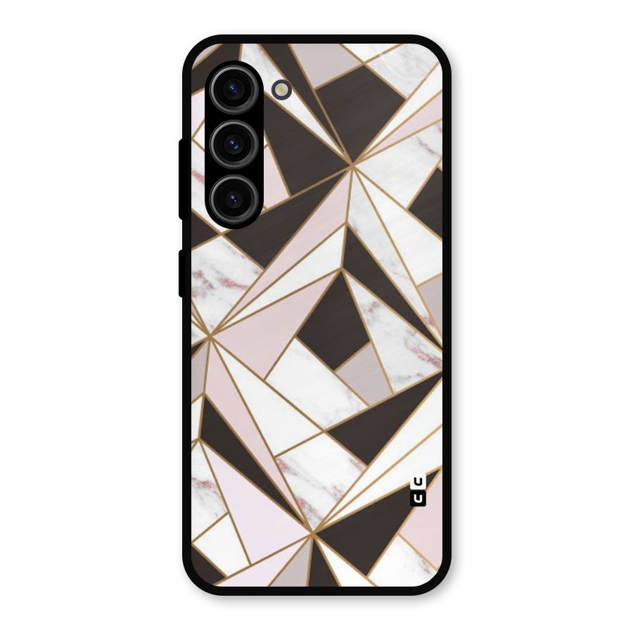 Abstract Corners Metal Back Case for Galaxy S23