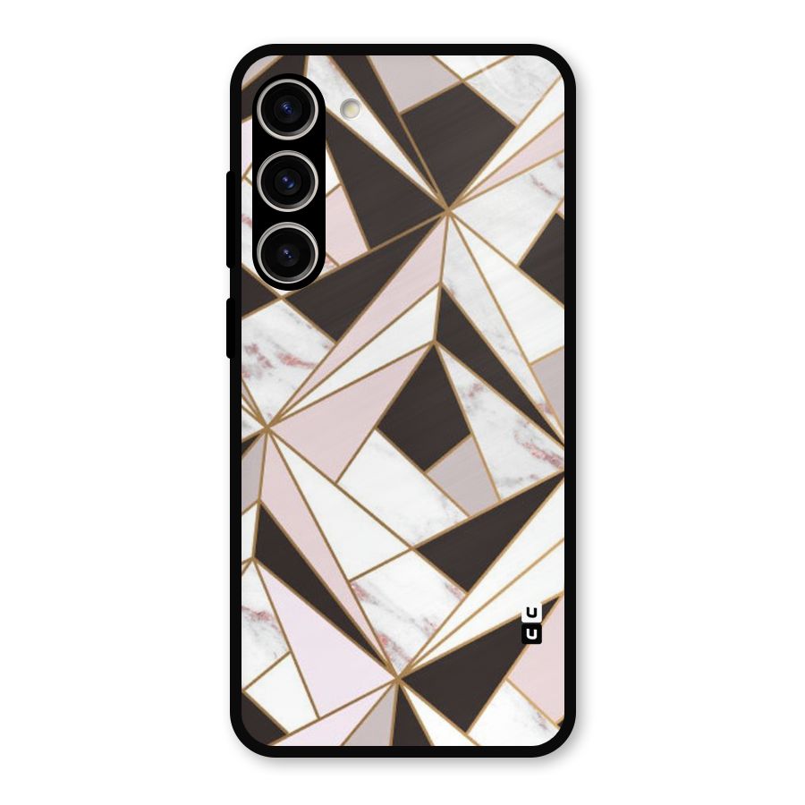 Abstract Corners Metal Back Case for Galaxy S23 Plus