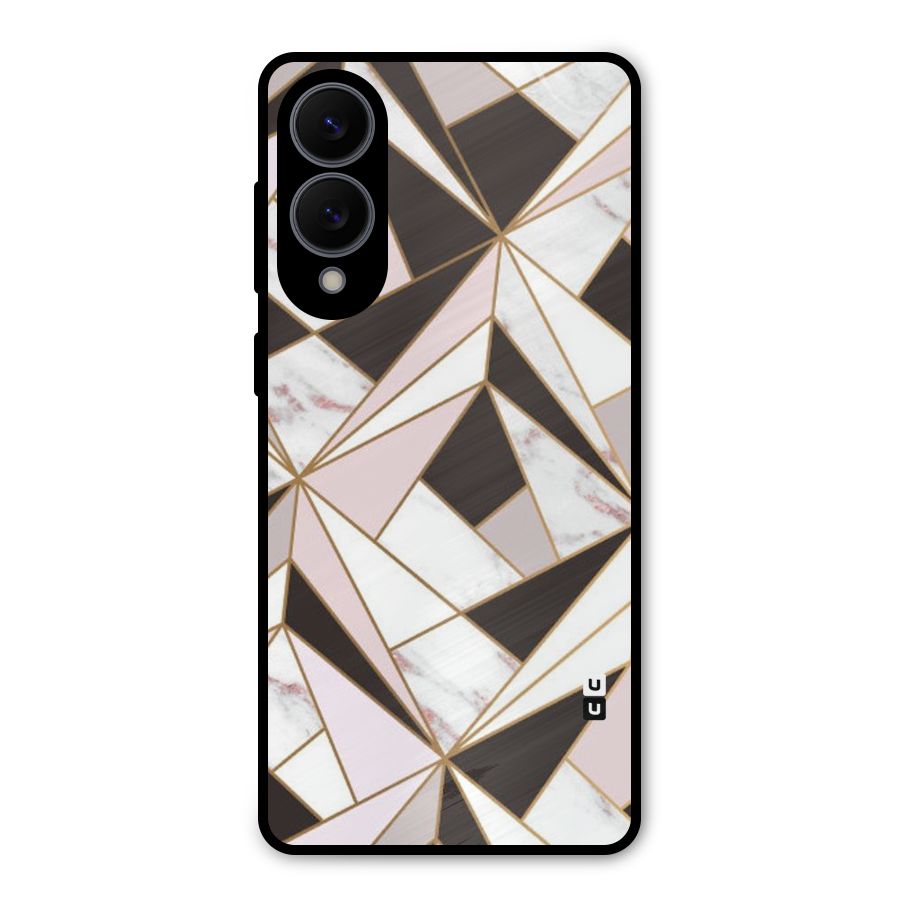 Abstract Corners Metal Back Case for Galaxy S25 Edge