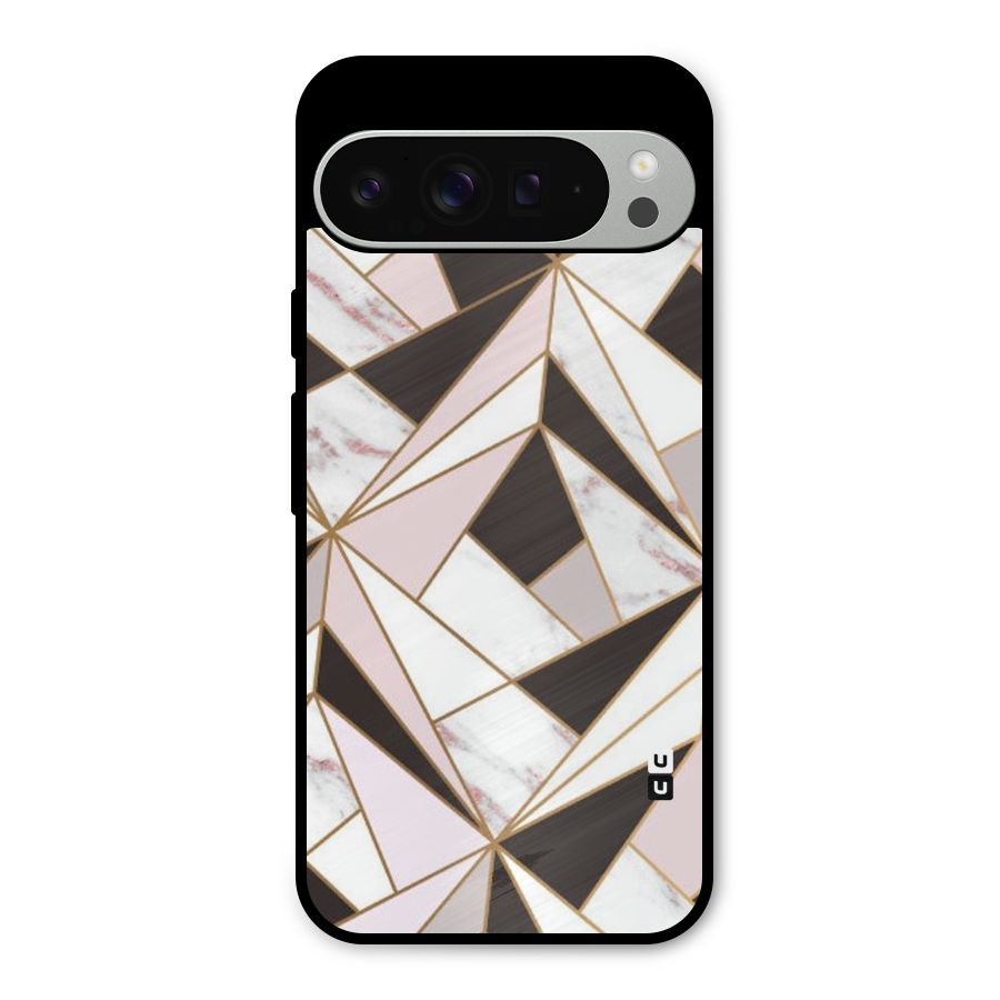 Abstract Corners Metal Back Case for Google Pixel 9 Pro XL