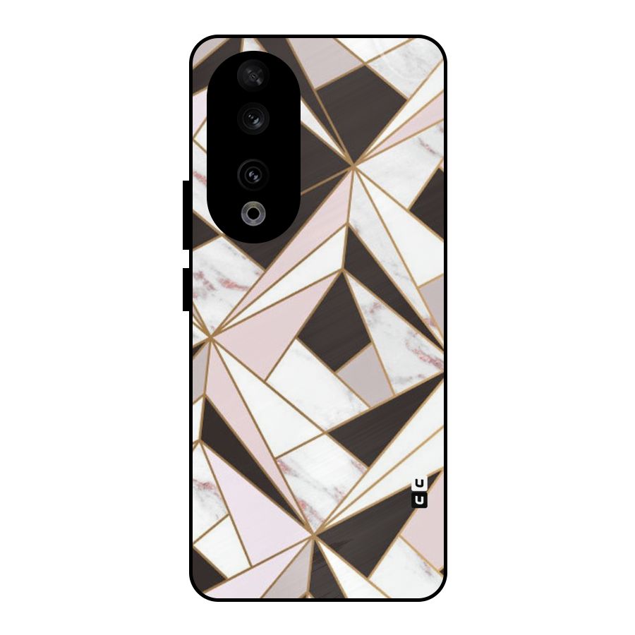 Abstract Corners Metal Back Case for Honor 90