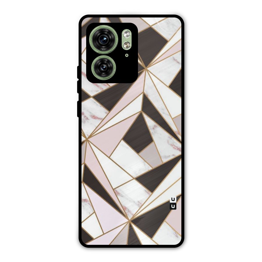 Abstract Corners Metal Back Case for Motorola Edge 40 5G