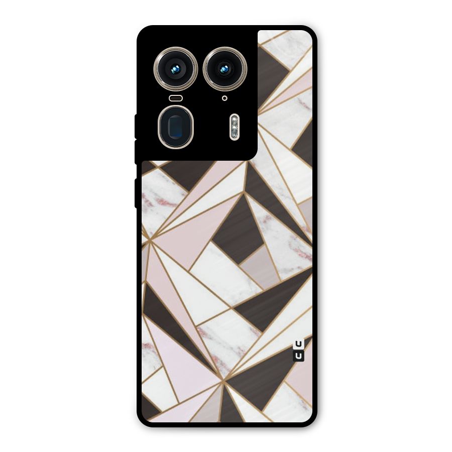 Abstract Corners Metal Back Case for Motorola Edge 50 Ultra