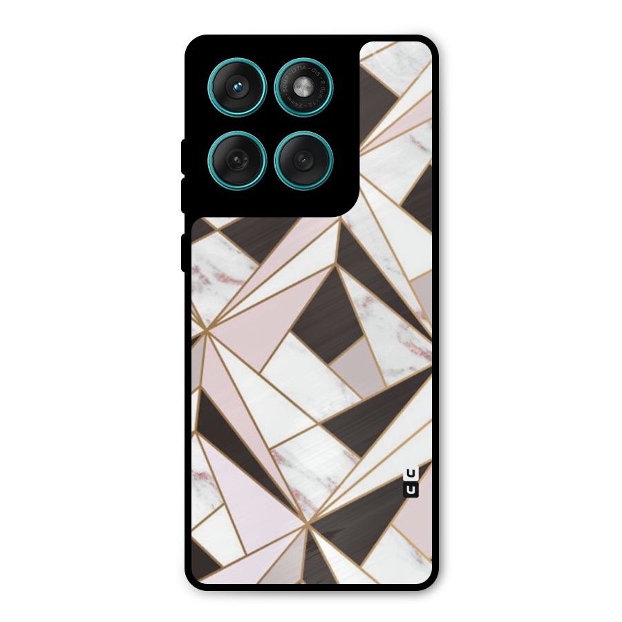 Abstract Corners Metal Back Case for Motorola Edge 60 Fusion