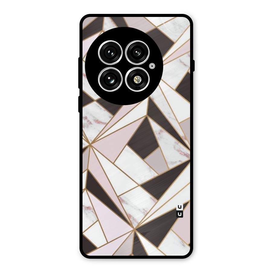 Abstract Corners Metal Back Case for OnePlus 13