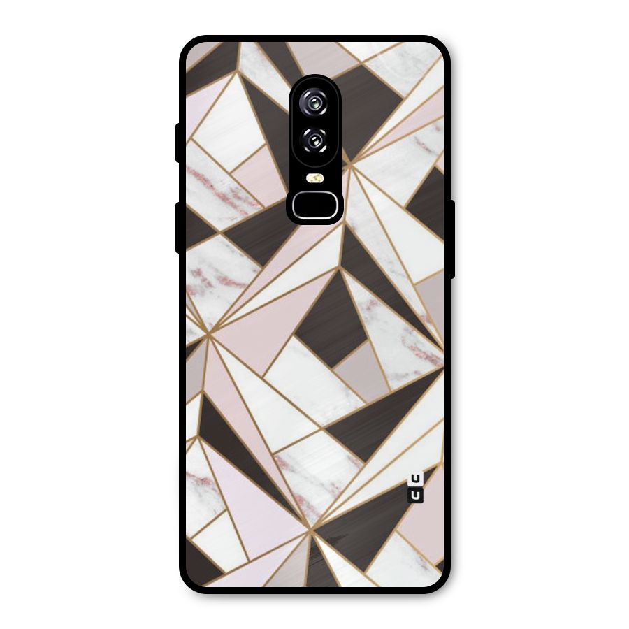 Abstract Corners Metal Back Case for OnePlus 6