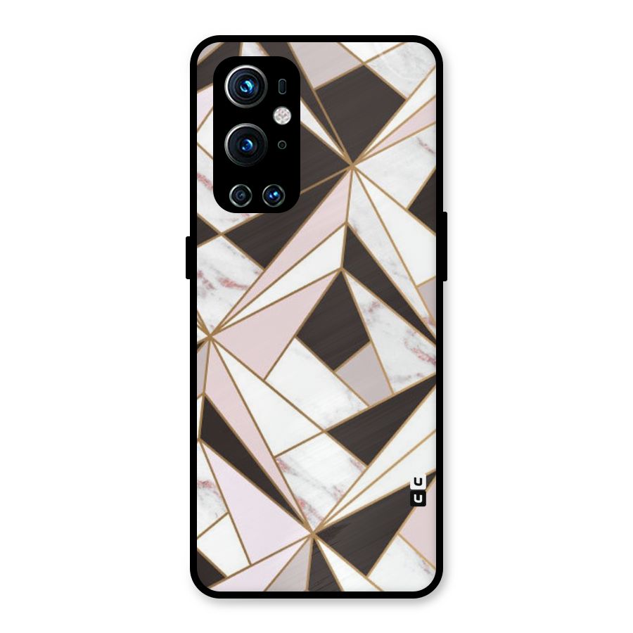 Abstract Corners Metal Back Case for OnePlus 9 Pro