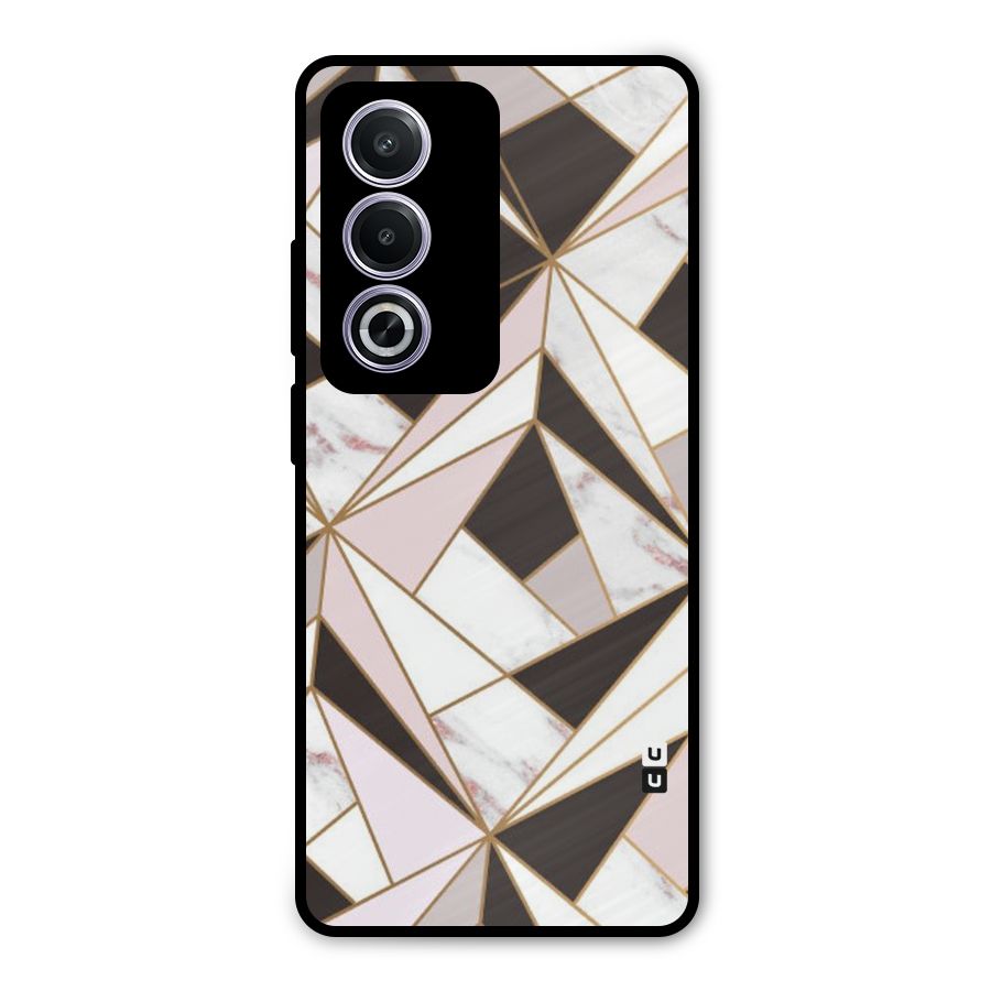 Abstract Corners Metal Back Case for Oppo A3 Pro
