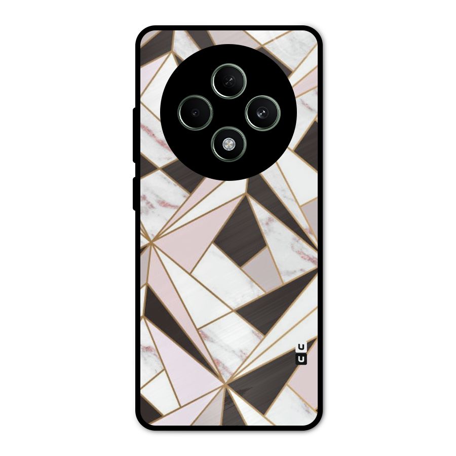 Abstract Corners Metal Back Case for Oppo F27