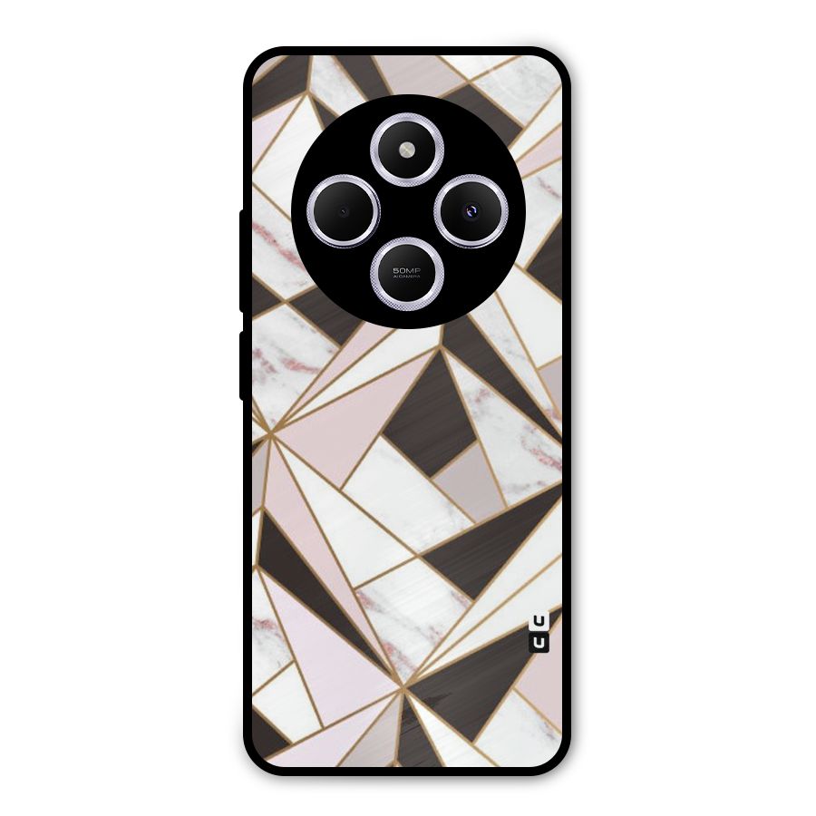 Abstract Corners Metal Back Case for Poco C75 5G