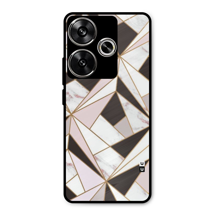 Abstract Corners Metal Back Case for Poco F6
