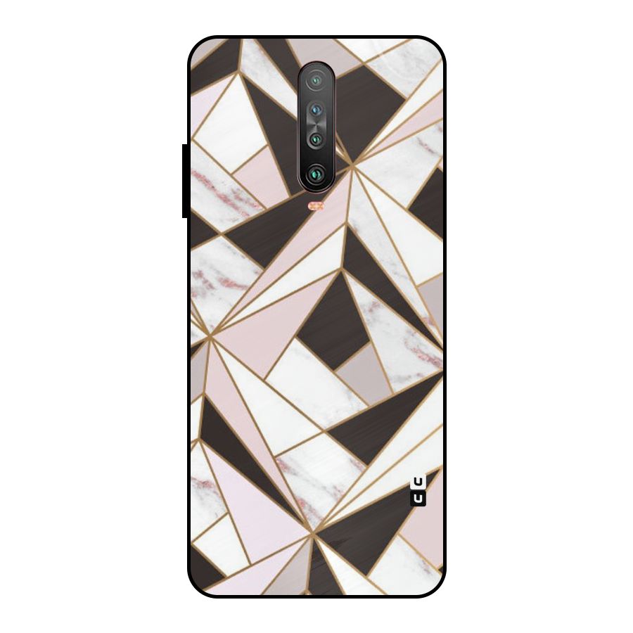 Abstract Corners Metal Back Case for Poco X2