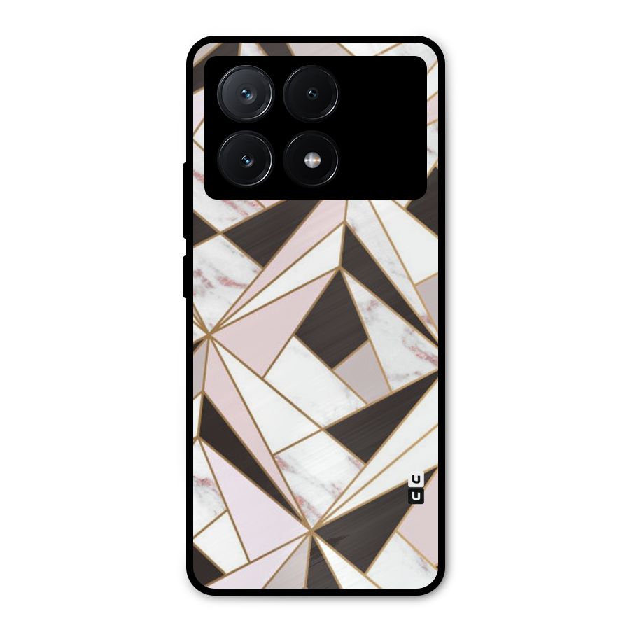 Abstract Corners Metal Back Case for Poco X6 Pro