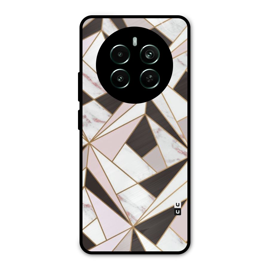 Abstract Corners Metal Back Case for Realme 12 Pro Plus