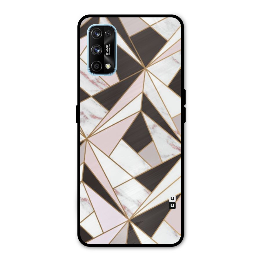 Abstract Corners Metal Back Case for Realme 7 Pro