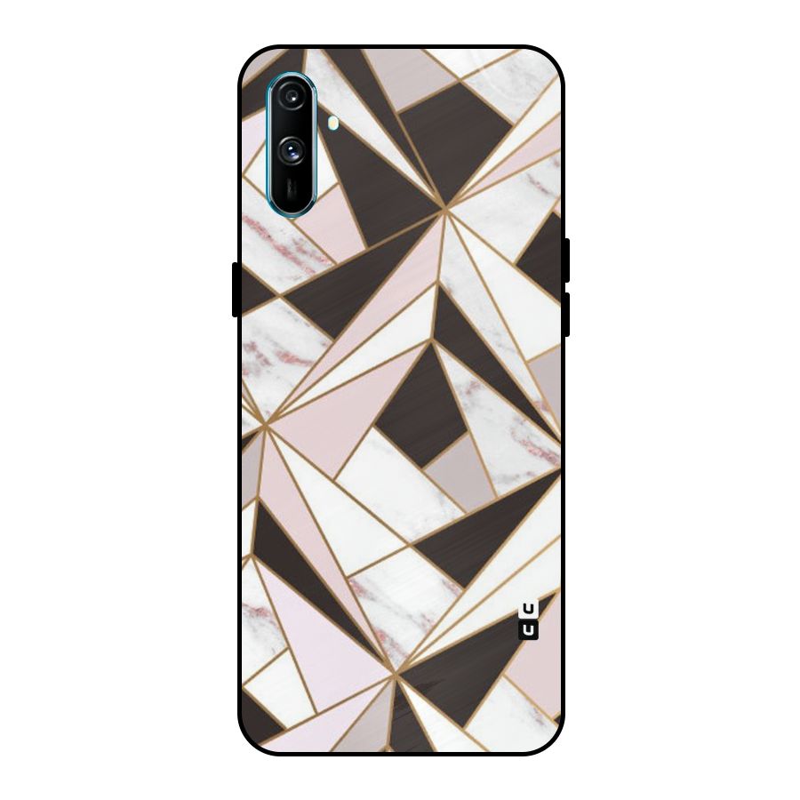 Abstract Corners Metal Back Case for Realme C3